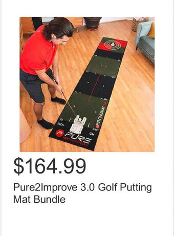Costco Pure2Improve 3.0 Golf Putting Mat Bundle offer