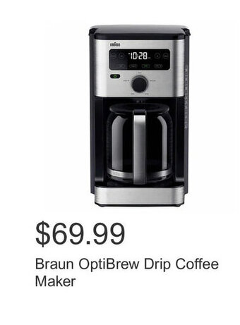 Costco Braun Opti Brew Drip Coffee Maker offer