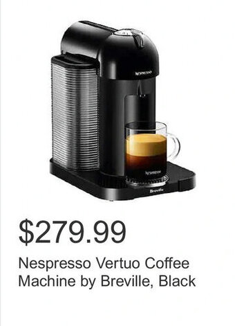 Costco Nespresso Vertuo Coffee Machine by Breville, Black offer