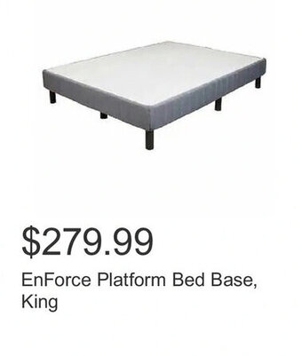 Costco EnForce Platform Bed Base, King offer