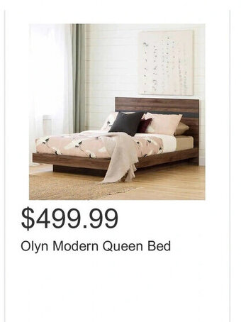 Costco Olyn Modern Queen Bed offer