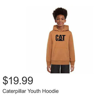 Costco Caterpillar Youth Hoodie offer