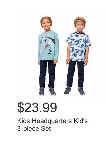 Costco Kids Headquarters Kid's 3-piece Set offer