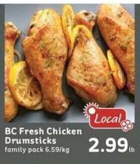 IGA BC Fresh Chicken Drumsticks family pack offer