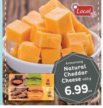 IGA Armstrong. Natural Cheddar Cheese 400 g offer