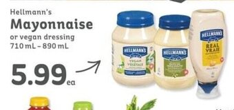 IGA Hellmann's Mayonnaise or vegan dressing 710 mL-890 mL offer