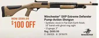Cabela's Winchester sxp extreme defender pump-action shotgun offer