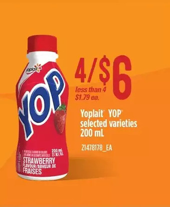 Loblaws Yoplait yop offer