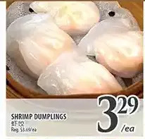 Al Premium Food Mart Shrimp dumplings offer