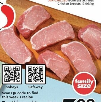 Sobeys Fresh Boneless Pork Loin Combo Chops offer