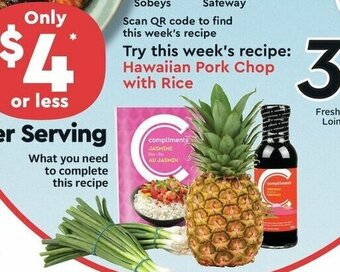 Sobeys Hawaiian Pork Chop with Rice offer
