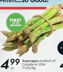 Sobeys Asparagus offer