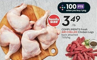 Sobeys COMPLIMENTS Fresh AIR-CHILLED Chicken Legs offer