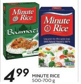 Sobeys MINUTE RICE 500-700 g offer
