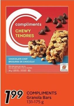Sobeys COMPLIMENTS Granola Bars 131-175 g offer