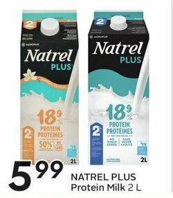 Sobeys NATREL PLUS Protein Milk 2 L offer
