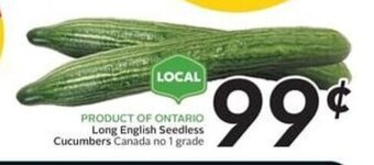 Sobeys Long English Seedless Cucumbers offer