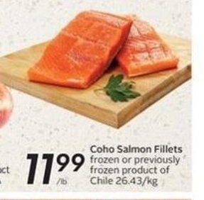 Sobeys Coho Salmon Fillets offer