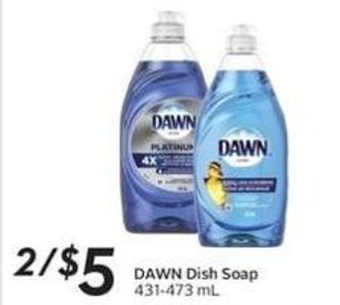Sobeys DAWN Dish Soap 431-473 mL offer