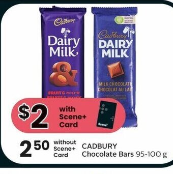 IGA Cadbury Chocolate Bars 95-100 g offer