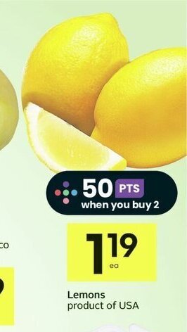 IGA Lemons offer