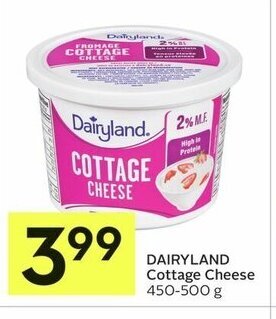 IGA DAIRYLAND Cottage Cheese 450-500 g offer