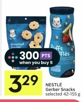 IGA NESTLÉ Gerber Snacks selected 42-155 g offer