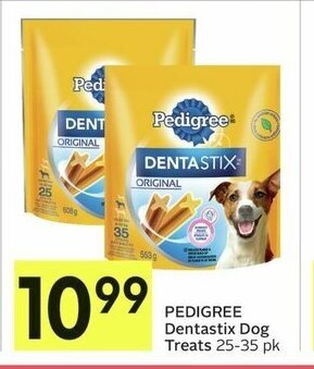 IGA PEDIGREE Dentastix Dog Treats 25-35 pk offer