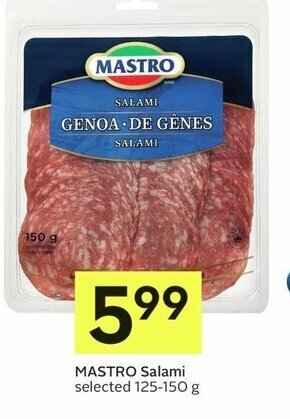 IGA MASTRO Salami 125-150 g offer