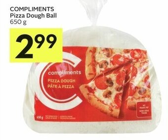 IGA COMPLIMENTS Pizza Dough Ball 650 g offer