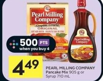 IGA PEARL MILLING COMPANY Pancake Mix 905 g or Syrup 710 mL offer