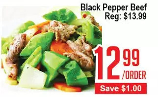 Skyland Foodmart Black pepper beef offer