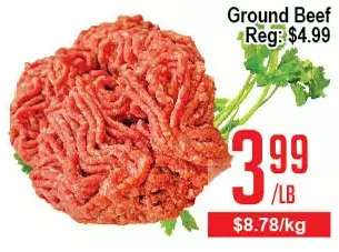 Skyland Foodmart Ground beef offer
