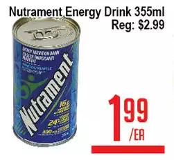 Skyland Foodmart Nutrament energy drink offer
