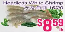Grant's Foodmart Headless white shrimp offer
