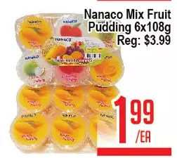 Skyland Foodmart Nanaco mix fruit pudding offer