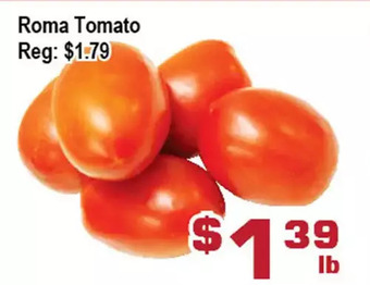 Top Food Supermarket Roma tomato offer