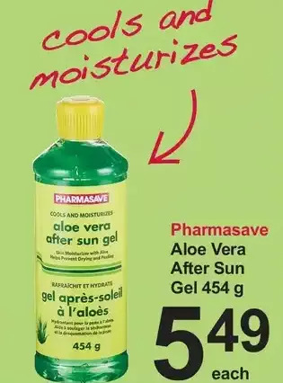 Pharmasave Pharmasave aloe vera after sun gel offer