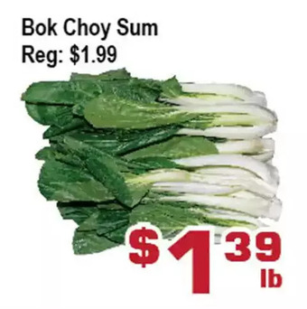 Top Food Supermarket Bok choy sum offer