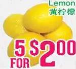 Grant's Foodmart Lemon offer