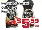 Top Food Supermarket Nescafe rich instant coffee offer