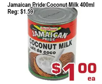 Top Food Supermarket Jamaican pride coconut milk offer