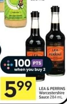 IGA LEA & PERRINS Worcestershire Sauce 284 mL offer