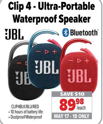 2001 Audio Video Jbl clip 4 - ultra-portable waterproof speaker offer