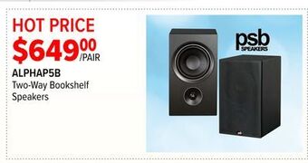 2001 Audio Video Two-way bookshelf speakers offer