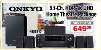 2001 Audio Video Onkyo® 5.1-ch. hdr 4k uhd home theatre package offer