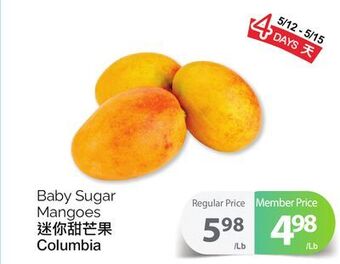 T&T Supermarket Baby sugar mangoes offer