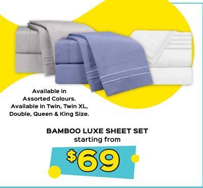 The Sleep Factory Bamboo luxe sheet set offer