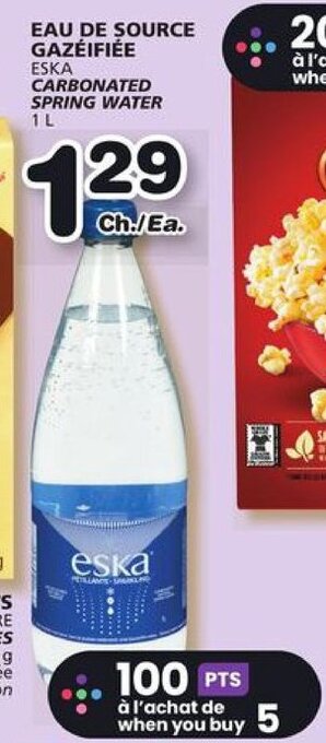 IGA CARBONATED SPRING WATER 1 L offer