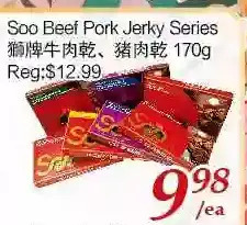Tone Tai Supermarket Soo beef pork jerky series offer